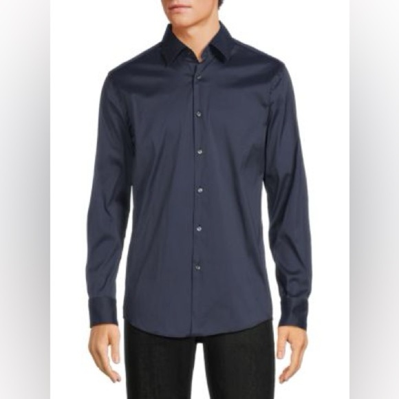 Boss Regular Fit Easy Iron Long Sleeve Button Down Shirt - Picture 1 of 8